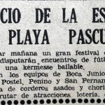 1976 – Beneficio para Escuela con actividad de fútbol infantil