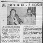 1987 – La Liga de Fútbol de Rincón de la Bolsa se integra a la Federación
