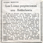 1979 – Donación de ambulancia para el Club de Leones Rincón de la Bolsa.