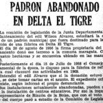 1972 – Padrón abandonado en Delta El Tigre.