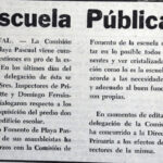 1974 – Terreno para escuela de Playa Pascual