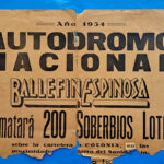 1934 – Plano de solares Autódromo Nacional.